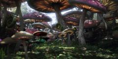 Mushroom Forest Stage Performance Background Dance Show Backdrop SRB-0114