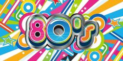 80 Years Theme Stage Performance Background Dance Show Backdrop SRB-0420