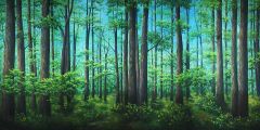 Lush Forest Stage Performance Background Dance Show Backdrop SRB-0490