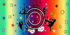 Dancer Party Stage Performance Background Dance Show Backdrop SRB-0493