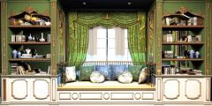 Bookshelf Curtain Sofa Bolster Stage Performance Background Dance Show Backdrop SRB-0542