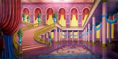 Arch Curtain Stairs Carpet Stage Performance Background Dance Show Backdrop SRB-0554