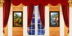 Curtain Painting Wall Stage Performance Background Dance Show Backdrop SRB-0699