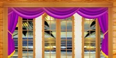 Curtain Sea Cloud Window Stage Performance Background Dance Show Backdrop SRB-0711