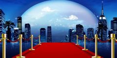 Pillar Cloud Red Carpet Stage Performance Background Dance Show Backdrop SRB-1094