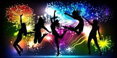 People Firework Stage Performance Background Dance Show Backdrop SRB-1102