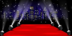 Red Carpet Star Stage Performance Background Dance Show Backdrop SRB-1111