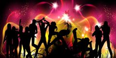 Light Star People Stage Performance Background Dance Show Backdrop SRB-1119