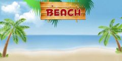 Beach Tree Sand Stage Performance Background Dance Show Backdrop SRB-1124