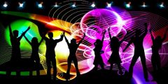 People Lights Stage Performance Background Dance Show Backdrop SRB-1161