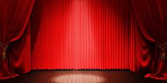 Stage Curtain Stage Performance Background Dance Show Backdrop SRB-1264