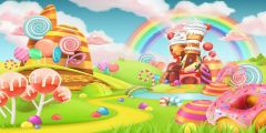 Rainbow Cloud Grass Stage Performance Background Dance Show Backdrop SRB-1287
