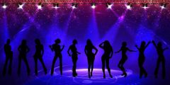 Stage Light Dancers Stage Performance Background Dance Show Backdrop SRB-1308