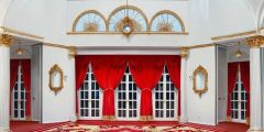 Mansion White Wall Ballroom Stage Performance Background Dance Show Backdrop SRC-0044