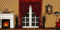 Luxurious Living Room Stage Performance Background Dance Show Backdrop SRC-0056