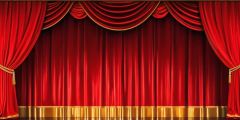 Grand Curtain Fancy Theatre Stage Performance Background Dance Show Backdrop SRC-0069