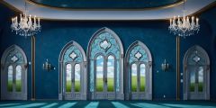 Arch Doors Ballroom Stage Performance Background Dance Show Backdrop SRC-0135