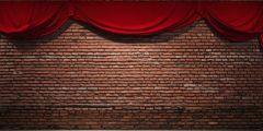Backstage Brick Wall Stage Performance Background Dance Show Backdrop SRC-0188