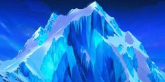 Frozen Mountainside Stage Performance Background Dance Show Backdrop SRC-0218