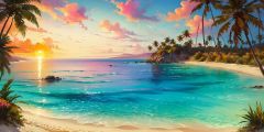 Beach Of Sunset Grass Sea Stage Performance Background Dance Show Backdrop SRC-0279