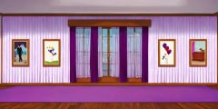 Nursery Purple Wall Floor Stage Performance Background Dance Show Backdrop SRC-0285
