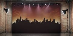 Soundstage Spotlights Photo Studio Stage Performance Background Dance Show Backdrop SRC-0337
