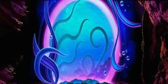 Retro Underwater Cave Tentacle Stage Performance Background Dance Show Backdrop SRC-0357
