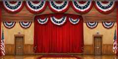 Conference Hall Curtain Doors Stage Performance Background Dance Show Backdrop SRC-0360