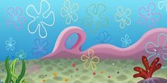Pattern Underwater Coral Stage Performance Background Dance Show Backdrop SRC-0368