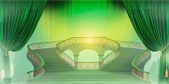 Castle Staircase Curtain Stage Performance Background Dance Show Backdrop SRC-0380
