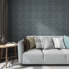 Twigs Leaves Fabric Wallcovering Seamless Wallpaper Wall Decoration WCV-0001