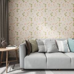 Spring Nature Art Fabric Wallcovering Seamless Wallpaper Wall Decoration WCV-0008