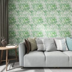 Abstract Leaves Fabric Wallcovering Seamless Wallpaper Wall Decoration WCV-0018