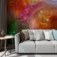 Galaxy Stars Cosmos Fabric Wallcovering Seamless Wallpaper Wall Decoration WCV-0045