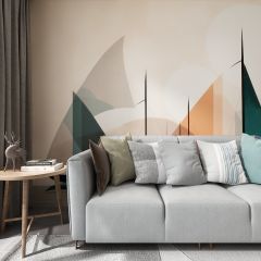 Boats Sea Fabric Wallcovering Seamless Wallpaper Wall Decoration WCV-0056