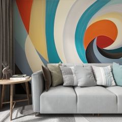 Pattern Geometry Fabric Wallcovering Seamless Wallpaper Wall Decoration WCV-0071