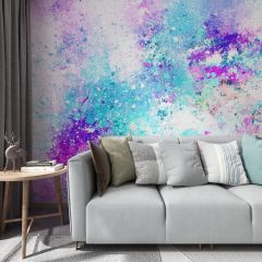 Colorful Paint Splatter Fabric Wallcovering Seamless Wallpaper Wall Decoration WCV-0075
