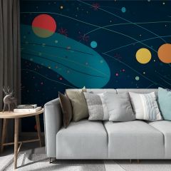Dots Lines Fabric Wallcovering Seamless Wallpaper Wall Decoration WCV-0076