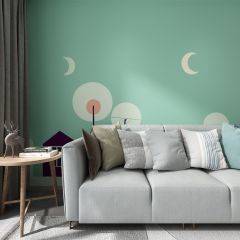 House Building Fabric Wallcovering Seamless Wallpaper Wall Decoration WCV-0102