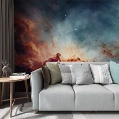 Nebula Space Fabric Wallcovering Seamless Wallpaper Wall Decoration WCV-0141