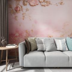 Dreamy Flowers Fabric Wallcovering Seamless Wallpaper Wall Decoration WCV-0177