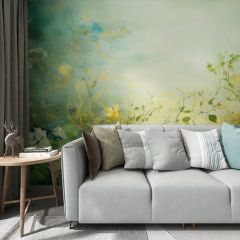 Graceful Flowers Fabric Wallcovering Seamless Wallpaper Wall Decoration WCV-0179