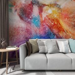 Watercolor Abstract Galaxy Fabric Wallcovering Seamless Wallpaper Wall Decoration WCV-0198