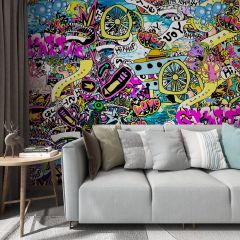 Artistic Characters Symbol Fabric Wallcovering Seamless Wallpaper Wall Decoration WCV-0220