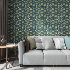 Flower Baby Fabric Wallcovering Seamless Wallpaper Wall Decoration WCV-0233