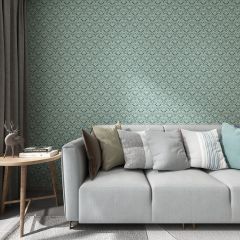 Vintage Baroque Pattern Fabric Wallcovering Seamless Wallpaper Wall Decoration WCV-0256
