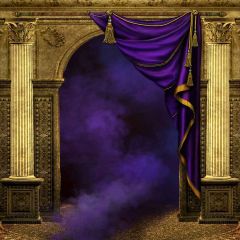 Magic Smoke Photography Scenery Backdrop Arches or Pillars Theme Banner YMY-071
