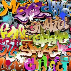 Beautiful Graffiti Photography Scenery Backdrop Graffiti Theme Banner YMY-081