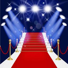 Shiny Stage Photography Scenery Backdrop Stage Carpet Theme Banner YMY-086