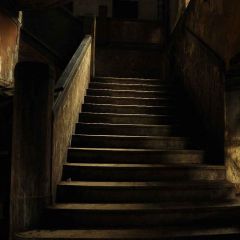 Deep Stairs Photography Scenery Backdrop Stairs Theme Banner YMY-130